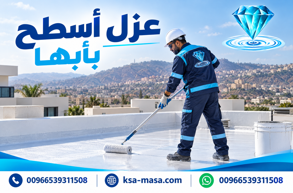 شركة عزل اسطح بأبها لحماية المباني من الحرارة والرطوبة