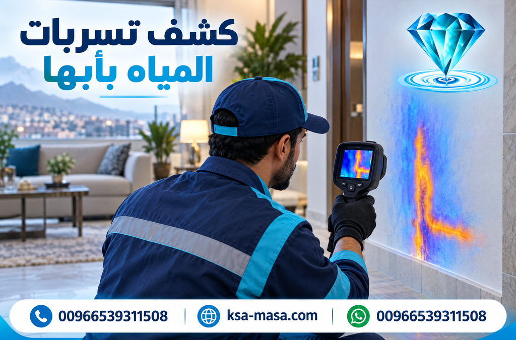 شركة كشف تسربات المياه بأبها لتحديد مصدر التسرب ومعالجته