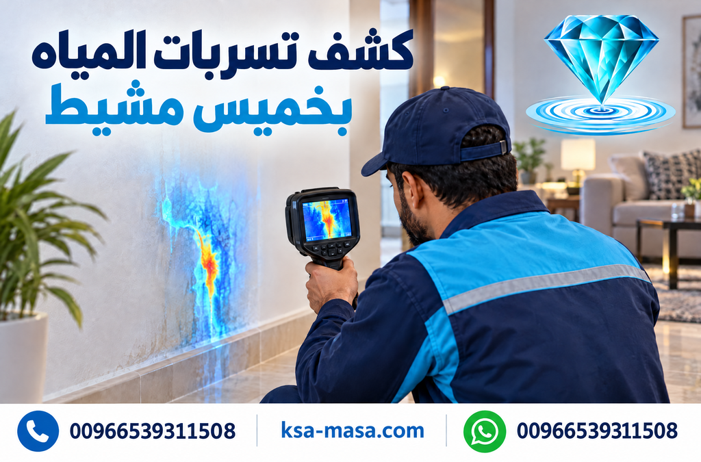 شركة كشف تسربات المياه بخميس مشيط | ضفاف المملكة | معتمدون بضمان