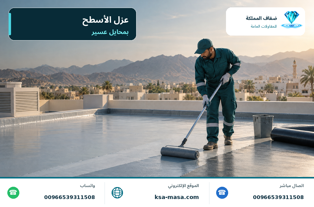 شركة عزل اسطح بمحايل عسير لحماية المبنى من تأثيرات الطقس والرطوبة