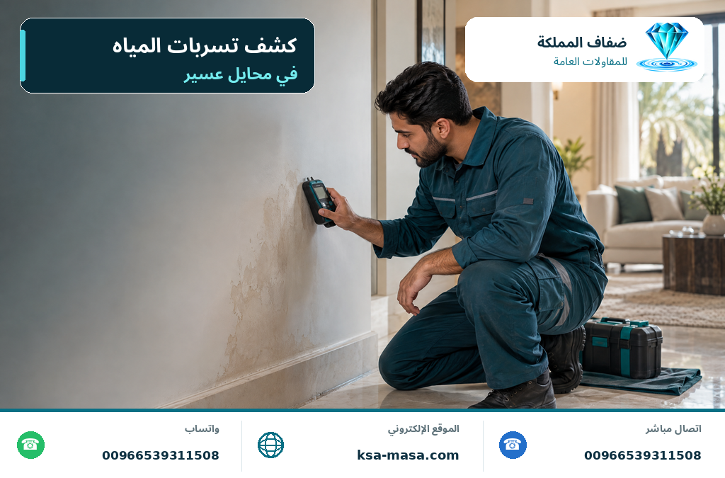شركة كشف تسربات المياه بمحايل عسير لحماية المباني من أضرار المياه