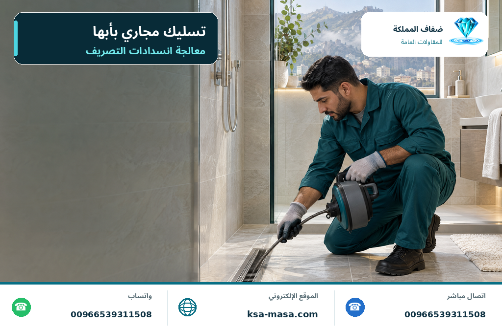 شركة تسليك مجاري بأبها لتحسين كفاءة الصرف ومعالجة انسداد المجاري | ضفاف المملكة